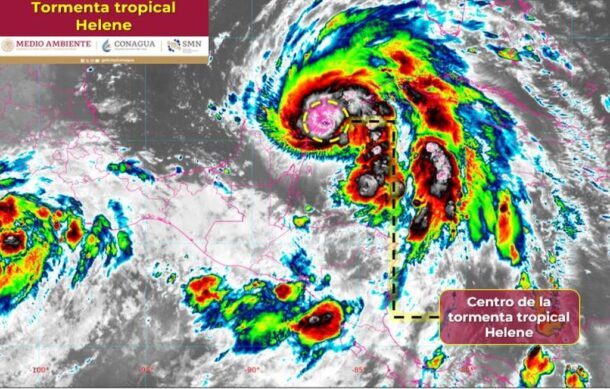 “Helene” genera lluvias intensas en Península de Yucatán