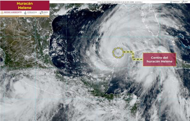 Declaran alerta en Yucatán ante lluvias que deja “Helene”