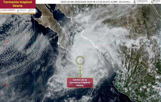 “Ileana” genera lluvias torrenciales en BCS, muy cerca de Los Cabos