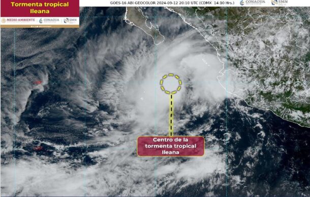 Se forma la tormenta tropical “Ileana” en Jalisco