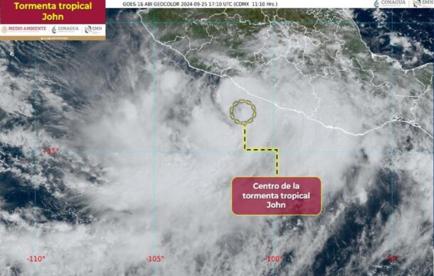 “John” resurge como tormenta tropical frente a Guerrero