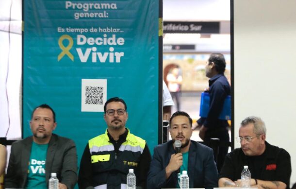 Inician campaña para prevenir suicidios en Tren Ligero