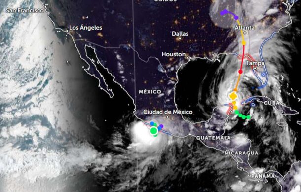 México en alerta por embates simultáneos de “John” y “Helene”