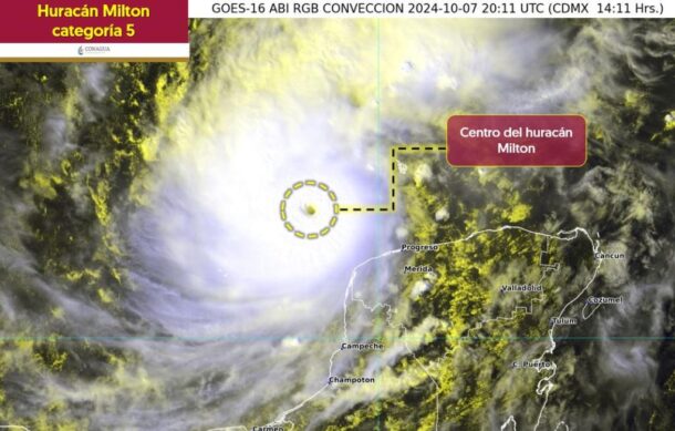 “Milton” se mantiene como huracán categoría 5