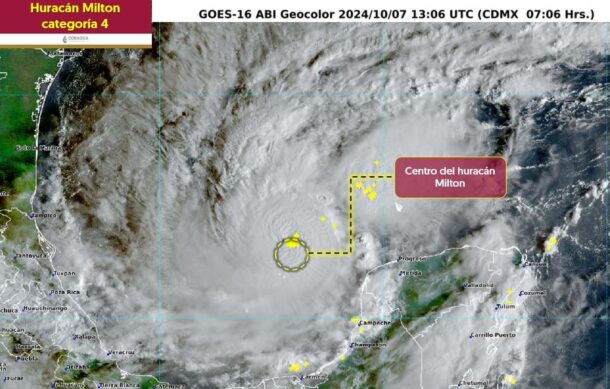 “Milton” se intensifica a categoría cuatro en el Golfo de México