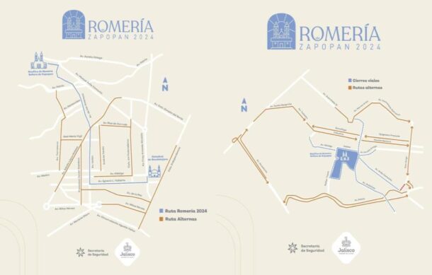 Esta noche inician cierres viales por la Romería