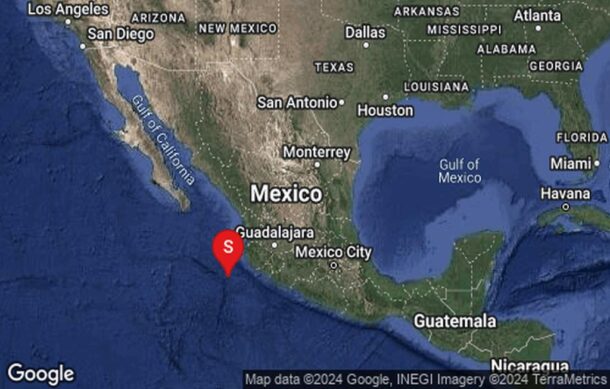 Reportan sismo de magnitud 5.6 en Cihuatlán