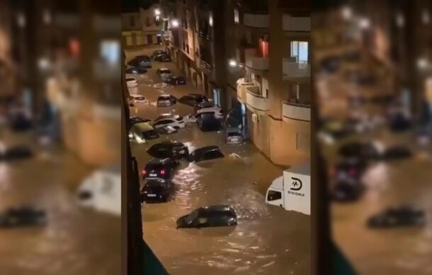 Intensas lluvias afectan la región de Valencia, España