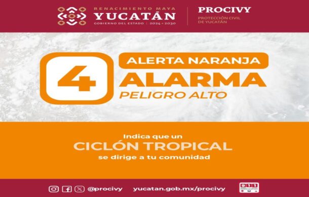 Yucatán decreta Alerta Naranja ante cercanía de “Milton”