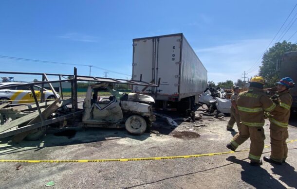 Fuerte accidente sobre carretera a Chapala