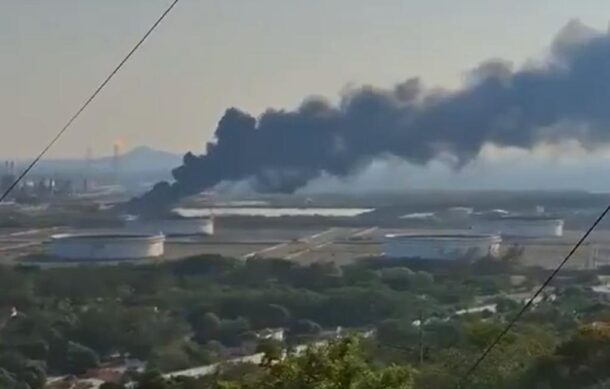 Se registra incendio en Refinería de Salina Cruz