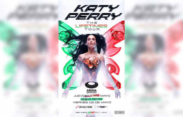 Katy Perry anuncia segunda fecha en Guadalajara para “The Lifetimes Tour”