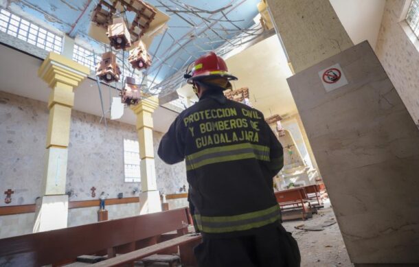 Se desploma parte del techo de parroquia en colonia San Isidro