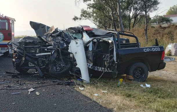 Choque de patrulla en Teocaltiche dejó dos policías muertos y dos heridos