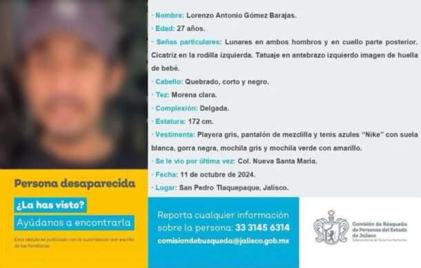 Localizan enterrado cuerpo de hombre desaparecido en octubre