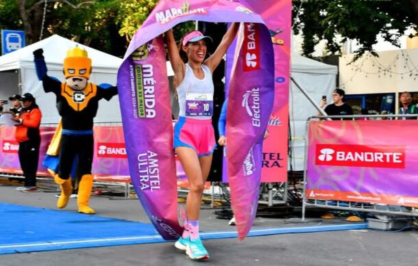 Isabel Oropeza inicia el año con triunfo en el Maratón de Mérida