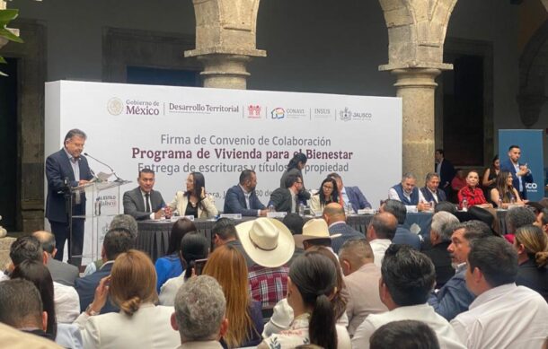 Firma Jalisco convenio para Vivienda para el Bienestar