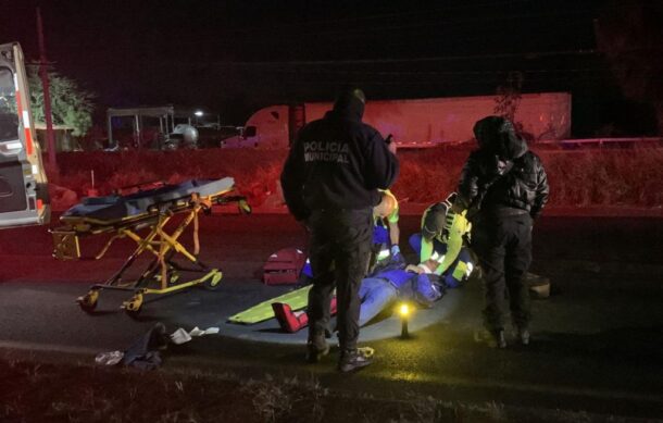 Motociclista grave tras fuerte accidente en carretera Chapala