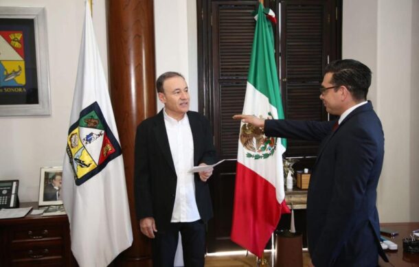 Hijo de Guadalupe Taddei asume la Consejería Jurídica del Gobierno de Sonora