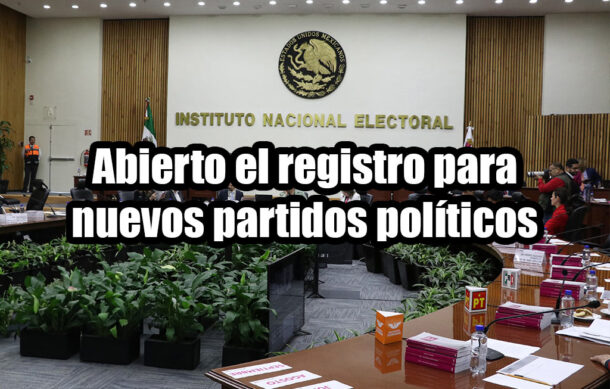 Abierto el registro para nuevos partidos políticos