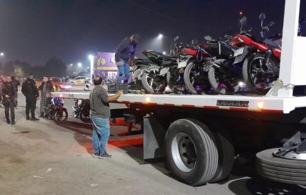 Aseguran 30 motocicletas irregulares en operativo en Tlaquepaque