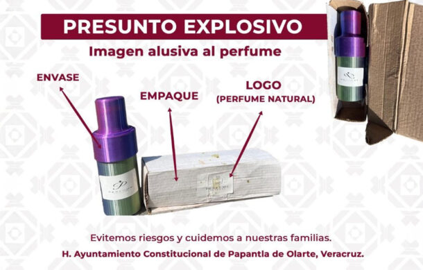 Alerta en Veracruz por paquetes explosivos disfrazados de perfumes