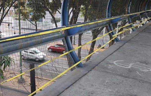 Después de dos semanas, retirarán puente peatonal tras caída de un menor