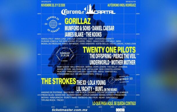 Revelan cartel oficial del Corona Capital 2026