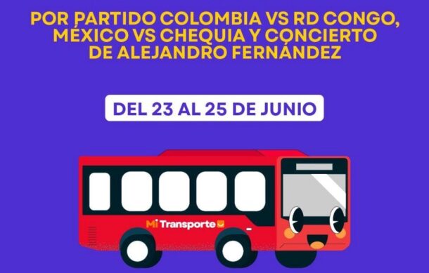 Modificarán rutas de transporte por actividades en La Minerva