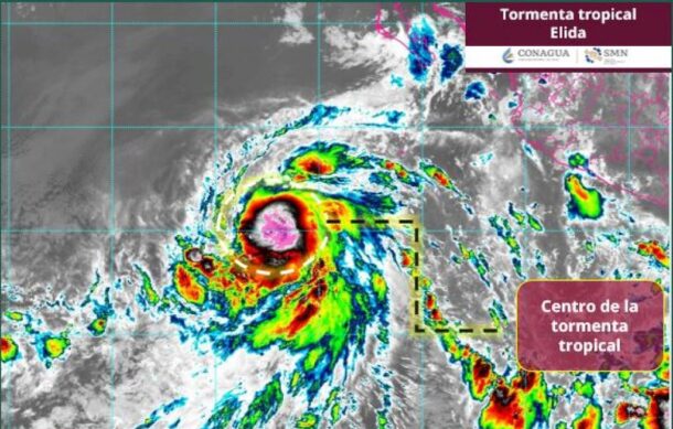 Tormenta “Elida” toma fuerza mientras se aleja de México