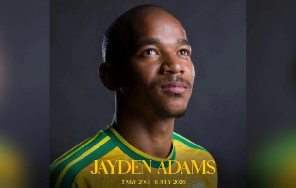 Muere Jayden Adams, mundialista con Sudáfrica