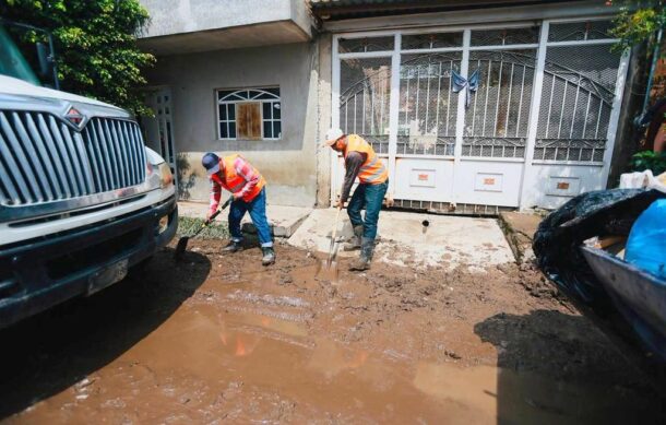 Tlajomulco intensifica limpieza tras lluvias que afectaron más de 200 viviendas