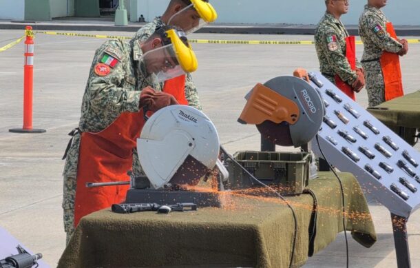 Destruye Sedena una total de 509 armas de fuego en Jalisco