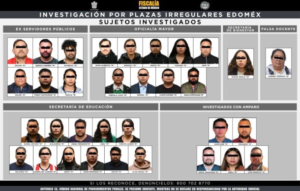 Vinculan a proceso a 26 personas por presunto desvío de recursos en Edomex